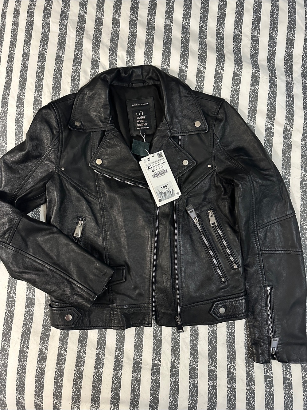 Zara leather jacket